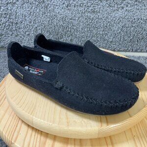 Haflinger Moccasin Slippers ASV MC Mens Size 10 Pure New Wool Made in Germany